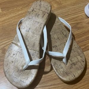 White sandals with wedges. Smoke free home. Beauty